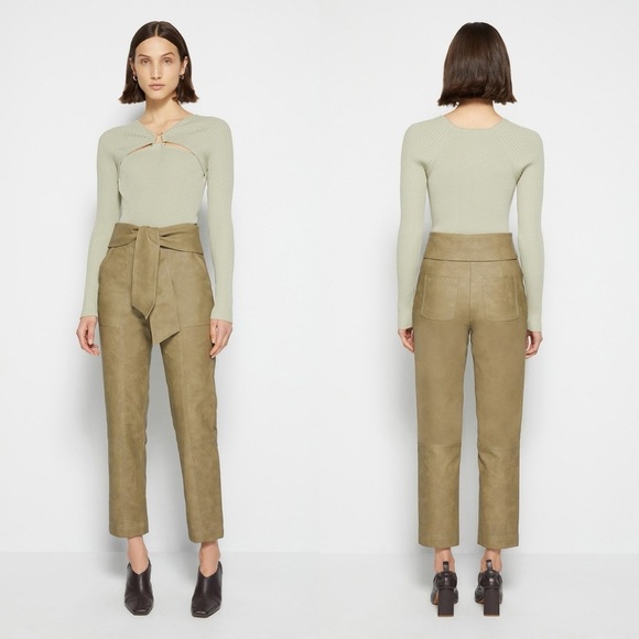 JONATHAN SIMKHAI Tess Vegan Leather Pants Size 2 - Picture 1 of 13